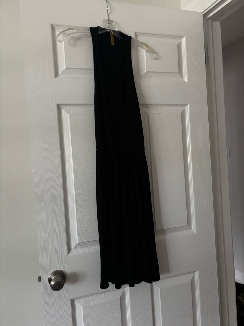 Black calf length Maxi Dress - Elegant Everyday Style